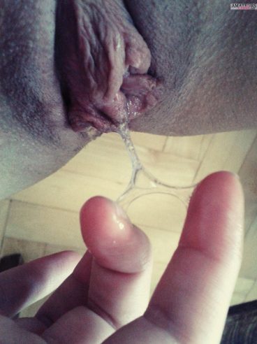 Sticky wet pussy bubbling pussy juice between fingers and vagina