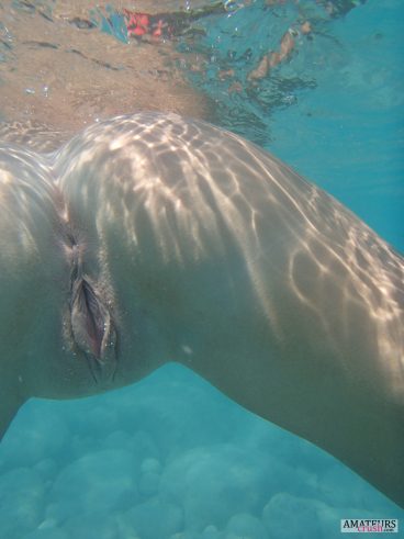 Underwater pussy close up nude swimming