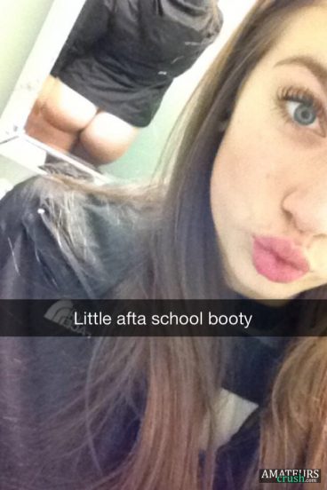 Little afta school booty in leaked snapchat