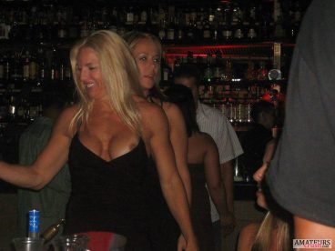 dress malfunction showing nipple of dancing blonde milf