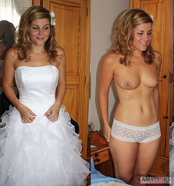 Wedding day nude