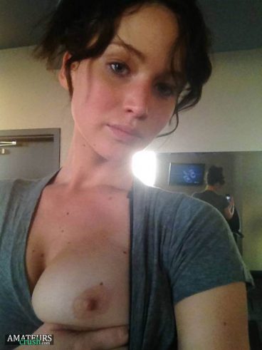 One boob out from the fappening from Jennifer Lawrence