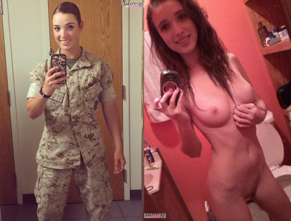 With And Nude Without The Uniform Nudeshots