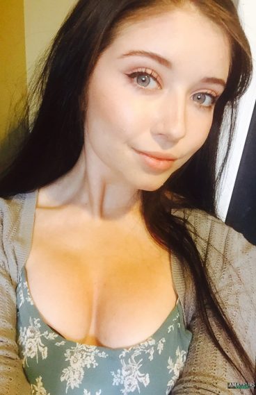 Selfie of cute girl amateur teen Ness Chan