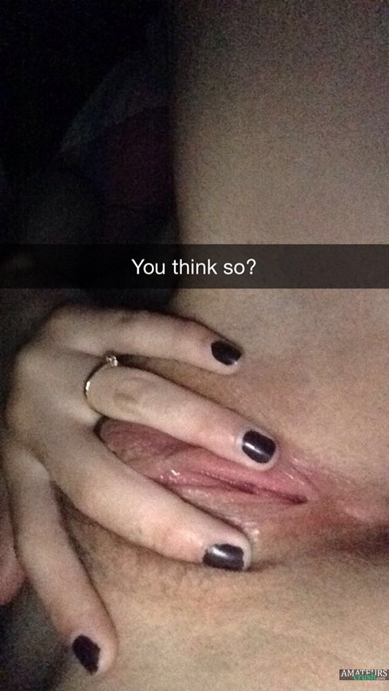 Snapchat accidental nudes.