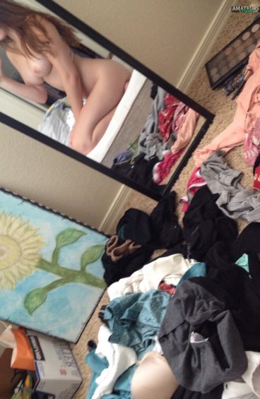 Mirror sideboob Erin Ashford nude selfiepic