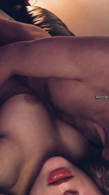 Sweet damn-we-cute Tumblr adult couple boobs picture