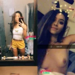 cute college babe Italia snapchat nude tits leaked