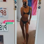 tight amateur blonde teen babe bikini selfie