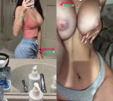 cute tiny but sexy petite big tits teen nude selfies of Erin