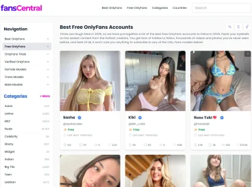 list of best FREE OnlyFans accounts worth joining Today at FansCentral.com 2025