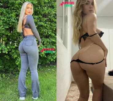 Norwegian babe thick naked booty heavy bottom blonde