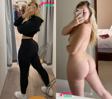 thick ass teen 18+ amateur tight leggings curves selfie naked onoff